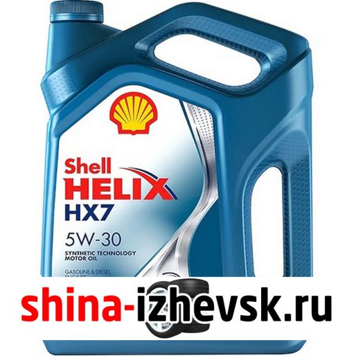 Моторное масло для автомобиля SHELL Helix HX7 5W-30 4 л в Ижевске